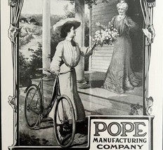 Pope Manufacturing Bicycles 1900s Advertisement Matted And Certified #1 DWCC5 - $69.99