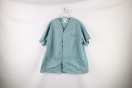 Vtg 60s Mens Large Stenciled Nassau Hospital New York Doctor Scrubs Shirt USA - £63.26 GBP
