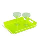 Dezi Acrylic Tray item  21.5&quot; Modern Acrylic Serving Tray Neon Yellow - £72.00 GBP