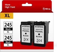 245XL Ink Cartridges for Canon PG 245 XL 2 Black Compatible for PIXMA MG2420 MG2 - £42.42 GBP