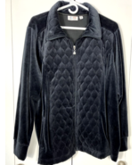 Denim &amp; Co Womens Quilted Feature Blue Jacket Size 2X - $19.80