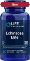MAKE OFFER! 2 Pack Life Extension Echinacea Elite 60 vegetarian capsules 1 a day - $30.00