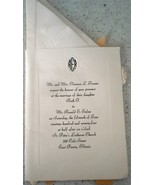 Vintage Wedding Invitation and Napkin - $2.70 CAD