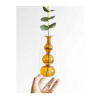 Retro Stained Glass Vase Gourd Hydroponic Flower Plant - £59.83 GBP+