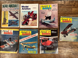 Vtg LOT of 7 Flying Models Magazines Scale Aircraft Model Aviation 1967 - 1982 - £17.93 GBP