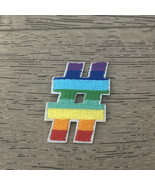 Gay Pride LGBTQ Rainbow Hashtag Iron On Patch - €4,34 EUR