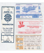 PHOENIX FIREBIRDS BASEBALL 1990&#39;S + ARIZONA WILDCATS BASKETBALL 4 TICKET... - $280.35 MXN