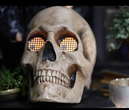 Animated skull with Motion Activated Blinking Moving Eyes - £175.45 GBP