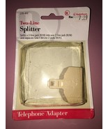 Genuine Radio Shack (279-402) Two-Line Splitter Telephone Adapter **NEW** - $135.79 MXN