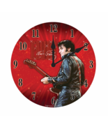 Elvis Presley wall clock round battery operated 68 concert special red b... - $557.81 MXN
