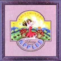 Sale! Complete Xstitch Kit "Golden Girl Apples MD118" By Mirabilia - $64.34