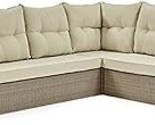Canaan All-Weather Wicker Outdoor Large Corner Sectional Sofa With Cushi... - $1,665.99