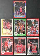 7 Card Lot - 1985, 86, 87 &amp; 88 Fleer &amp; Star Michael Jordan Rookie Reprint - MINT - £4.59 GBP