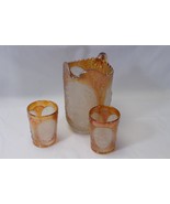 Imperial Glass Windmill Pitcher Marigold Carnival On Frosted + 2 Tumblers - €33,74 EUR Imperial Glass Windmill Pitcher Marigold Carnival On Frosted + 2 Tumblers - €33,74 EUR