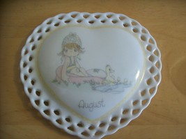 1988 Precious Moments August Heart Lid  - £9.59 GBP