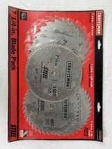 NEW Craftsman 5 pc Steel Circular Saw Blade Set New Old Stock Plywood Chisel Rip - £23.70 GBP