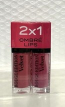 2x Rouge Edition Velvet Lipstick by Bourjois 35 Babe Idole and 11 So Hap... - $18.81