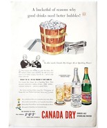 1942 Canada Dry Sparkling Water Ginger Ale Advertisement Soda Pop E90G1 - $459.19 MXN