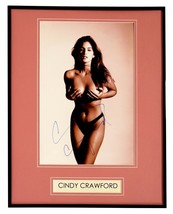 Cindy Crawford Signed Framed 16x20 Photo Poster Display JSA - $296.99