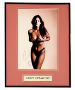 Cindy Crawford Signed Framed 16x20 Photo Poster Display JSA - £233.31 GBP