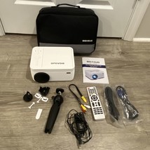 Bigasuo Pro302 Projector With DVD Player 1080P w/ EXTRAS (Bag, Remote, T... - $101.83