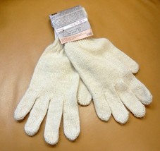 Wool Gloves Alpaca Camel Therapeutic Warming Gloves Off White Unisex Nwt 8 - £26.06 GBP
