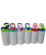 12oz Blank Sublimation Sippy Cup White Straight Stainless steel Drinking... - $116.66 MXN
