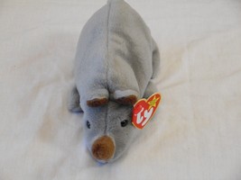 Ty Beanie Babies Spike The Rhino Pvc Pellets Anyone Seen A Swing Tag Like This - £347.95 GBP