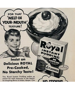 1954 Royal Instant Pudding Mix Advertisement Howdy Doody Dessert DWQQ9 - $29.99