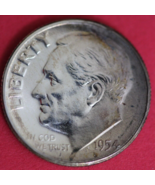 Rainbow Toned 1954 Silver Proof Roosevelt Dime  92 - $19.53 CAD