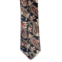Reed St. James Men’s 100 Percent Silk Tie Necktie Floral 58&quot; Long Tie - £11.86 GBP