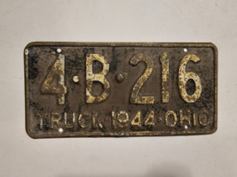 1944 Ohio Truck License Plate Tag All Original! # 4-B-216 OH - Vintage -... - $1,570.61 MXN