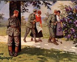 WWI Danish Soldier Comic Romance Peeping Tom Der Blindganger  DB Postcar... - $9.85