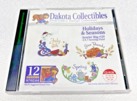 Dakota Collectibles Machine Embroidery Designs Cd Holiday &amp; Seasons #20 - $12.38