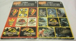 Jurassic Park Instant Sticker Collection 32 Stickers New Old Stock 1993 ... - $11.99