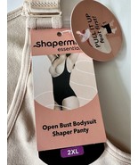 Shapermint Open Bust Bodysuit Shaper Panty One Piece 73003 2XL Beige - $525.43 MXN
