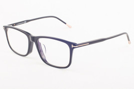 Tom Ford 5646-D-B 001 Shiny Black / Eyeglasses Blue Block Lenses TF5646 ... - £141.19 GBP