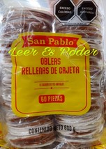 SAN PABLO OBLEAS DE CAJETA / GOAT MILK CANDY - 60 PIEZAS - ENVIO PRIORIDAD - $21.28
