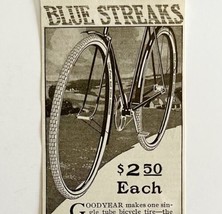 1916 Goodyear Blue Streaks Bicycle Tire Advertisement Akron Ohio DWMYC3 - $19.99