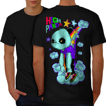 High Evil Panda China Shirt Rainbow Men T-shirt Back - £10.21 GBP