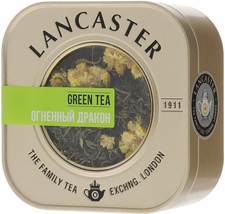 1LANCASTER Green Tea Chinese Fire Dragon 75g Metalic Gift Tin Packaging Sealed - £7.69 GBP