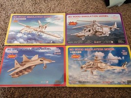 Puzzled 3D Puzzle Wood Craft Construction Kit Apache, B026,black Shark, ... - $546.04 MXN