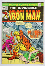 1973 Invincible Iron Man 62, Marvel Comics 9/73, 20¢ Ironman Whiplash cover art - $26.16