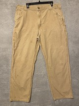 Carhartt Relaxed Fit Workwear Khaki Tan Pants Men&#39;s sz 40 X 34 - £13.16 GBP