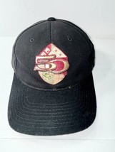 San Francisco 49ers &#39;47 Brand Mens Black Adjustable Hat with white accents. ￼ - £10.51 GBP