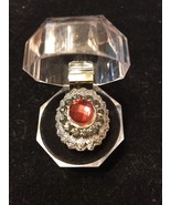 Large Crystal (Powder) Ring silvery – Size 7 Fashion Ships N 24h - $139.67 CAD