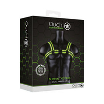 Ouch! Glow in the Dark Buckle Harness Neon Green L/XL - £36.59 GBP