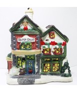 Christmas Village Building Bake Shop Lightable Red Brick - £2.80 GBP