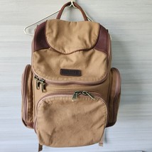 Duluth Trading Company Mens Fire Hose Bulldozer Canvas Backpack 2.0 Brown Clean - £105.13 GBP