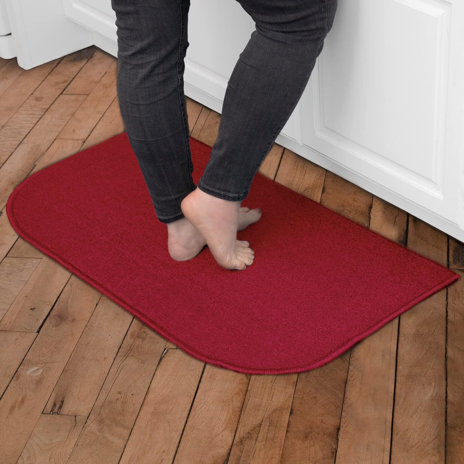 Ritz Solid Accent Rug: 18&quot; X 30&quot; Stain Resistant Kitchen Or Living Room,... - $35.98